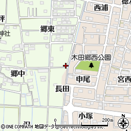 愛知県あま市北苅白山崎周辺の地図