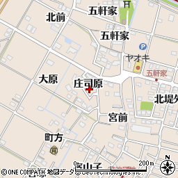 愛知県愛西市町方町庄司原63周辺の地図