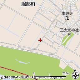 滋賀県彦根市服部町1373-1周辺の地図