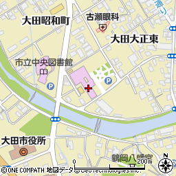 大田市役所　大田まちづくりセンター周辺の地図