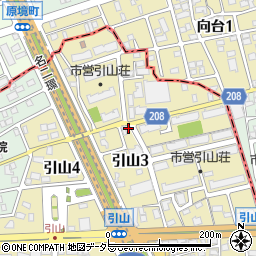 愛知県名古屋市名東区引山3丁目221周辺の地図