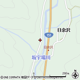 愛知県北設楽郡豊根村坂宇場須栃周辺の地図
