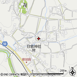 京都府南丹市日吉町胡麻葛森周辺の地図