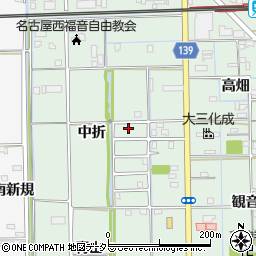 愛知県あま市七宝町沖之島中折64周辺の地図