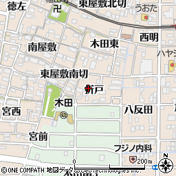 愛知県あま市木田（折戸）周辺の地図