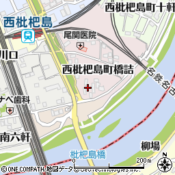 愛知県清須市西枇杷島町橋詰55周辺の地図