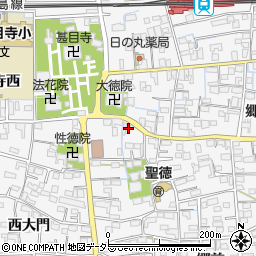 愛知県あま市甚目寺東大門3周辺の地図