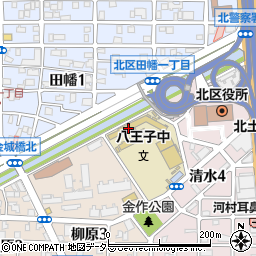 名古屋市立八王子中学校周辺の地図