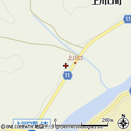 愛知県豊田市上川口町周辺の地図
