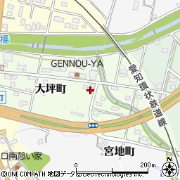 愛知県瀬戸市大坪町182-1周辺の地図