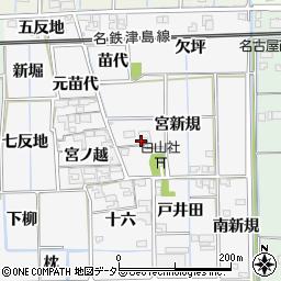 愛知県あま市木折宮新規12周辺の地図