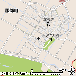 滋賀県彦根市服部町232-1周辺の地図