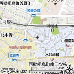 愛知県清須市西枇杷島町北二ツ杁138周辺の地図