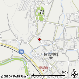 京都府南丹市日吉町胡麻長通周辺の地図