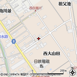 愛知県愛西市町方町西祖父池36周辺の地図