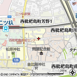愛知県清須市西枇杷島町東笹子原周辺の地図