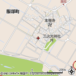 滋賀県彦根市服部町232周辺の地図
