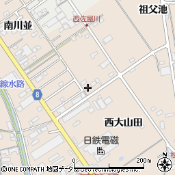 愛知県愛西市町方町西祖父池51周辺の地図