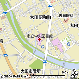 大田市立中央図書館周辺の地図
