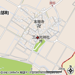 滋賀県彦根市服部町215周辺の地図