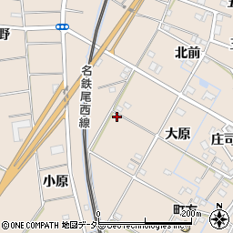 愛知県愛西市町方町大原109周辺の地図