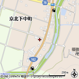 京都府京都市右京区京北下中町地神周辺の地図