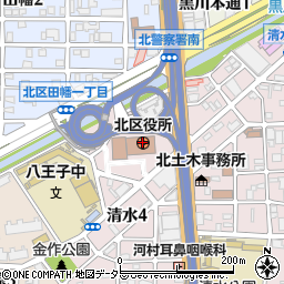 三菱ＵＦＪ銀行北区役所 ＡＴＭ周辺の地図