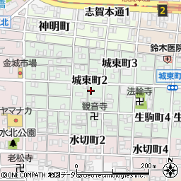 名鉄協商城東町第３駐車場周辺の地図