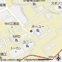 愛知県瀬戸市山の田町105周辺の地図