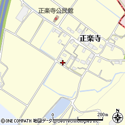 滋賀県犬上郡甲良町正楽寺周辺の地図