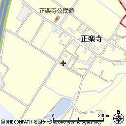 滋賀県甲良町（犬上郡）正楽寺周辺の地図