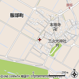 滋賀県彦根市服部町235周辺の地図