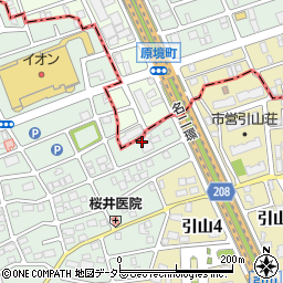 愛知県名古屋市名東区猪子石原3丁目2404周辺の地図