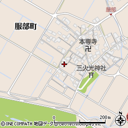 滋賀県彦根市服部町236周辺の地図