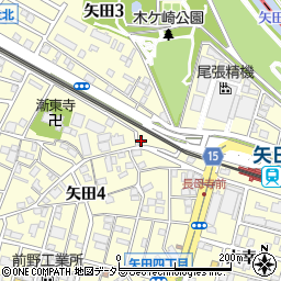 クレフラスト矢田Ａ棟周辺の地図