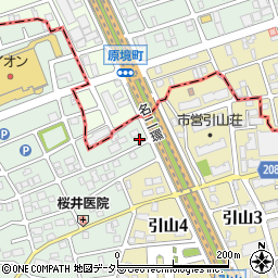 愛知県名古屋市名東区猪子石原3丁目2407周辺の地図