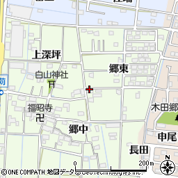 愛知県あま市北苅周辺の地図