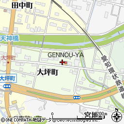 愛知県瀬戸市大坪町118周辺の地図