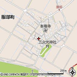 滋賀県彦根市服部町211周辺の地図