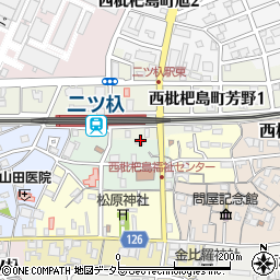 愛知県清須市西枇杷島町西笹子原周辺の地図