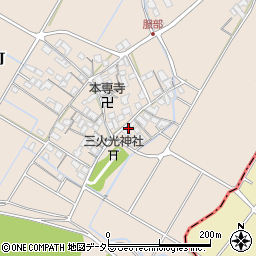 滋賀県彦根市服部町318-2周辺の地図