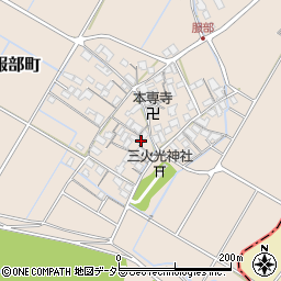 滋賀県彦根市服部町217周辺の地図