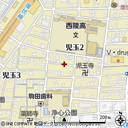 愛知県名古屋市西区児玉周辺の地図