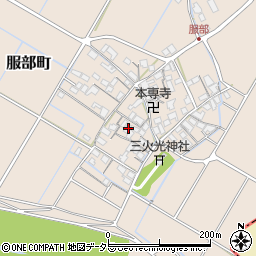 滋賀県彦根市服部町221周辺の地図