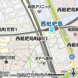 愛知県清須市西枇杷島町川口周辺の地図