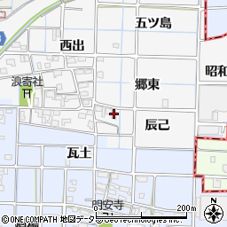 愛知県津島市牧野町（辰己）周辺の地図