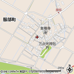 滋賀県彦根市服部町222-1周辺の地図