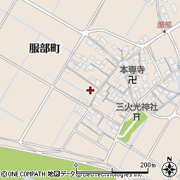 滋賀県彦根市服部町237-1周辺の地図