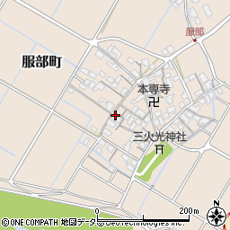 滋賀県彦根市服部町227周辺の地図
