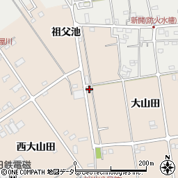 愛知県愛西市町方町大山田9周辺の地図